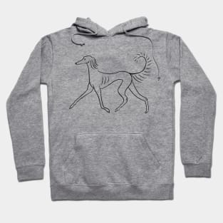 Trotting Saluki Hoodie